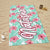 Summer Vibes Custom Name Tropical Pattern Personalized Microfiber Beach Towel