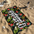 Summer Vibes Custom Name Tropical Pattern Personalized Microfiber Beach Towel