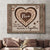 The Piece That Holds Us Together - Custom Names Heart Puzzle Personalized Canvas Gifts For Mother