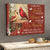 Forever Loved, Forever Missed - Couple of Cardinals Personalized Memorial Gift For Loss Of Loved Ones Custom Name Canvas Print
