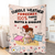 Cuddle Weather Forecast - Personalized  Cute And Cheeky Gift for Couple Custom Names Fleece Blanket