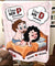 Unique Funny Custom Chibi Personalized Fleece Blanket Gifts For Couple