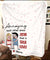 Annoying Each Other - Personalized Couple Fleece Blanket Custom Funny Chibi