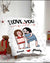 I Love Every Inch Of You - Cheeky Romance Personalized Couple Fleece Blanket
