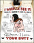 Damn I Love Your Butt - Personalized Funny Fleece Blanket Gifts for Couple
