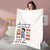 Annoying Each Other - Personalized Couple Fleece Blanket Custom Funny Chibi