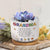 We Planted This Little Pot - Sentimental Personalized Gift for Grandma Birth Month Flowers Ceramic Plant Pot with Bamboo Tray