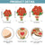 Flowers Rose 2-Layered Wooden Stand Custom Names Mother's Day Gifts