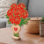 Flowers Rose 2-Layered Wooden Stand Custom Names Mother's Day Gifts