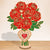 Flowers Rose 2-Layered Wooden Stand Custom Names Mother's Day Gifts