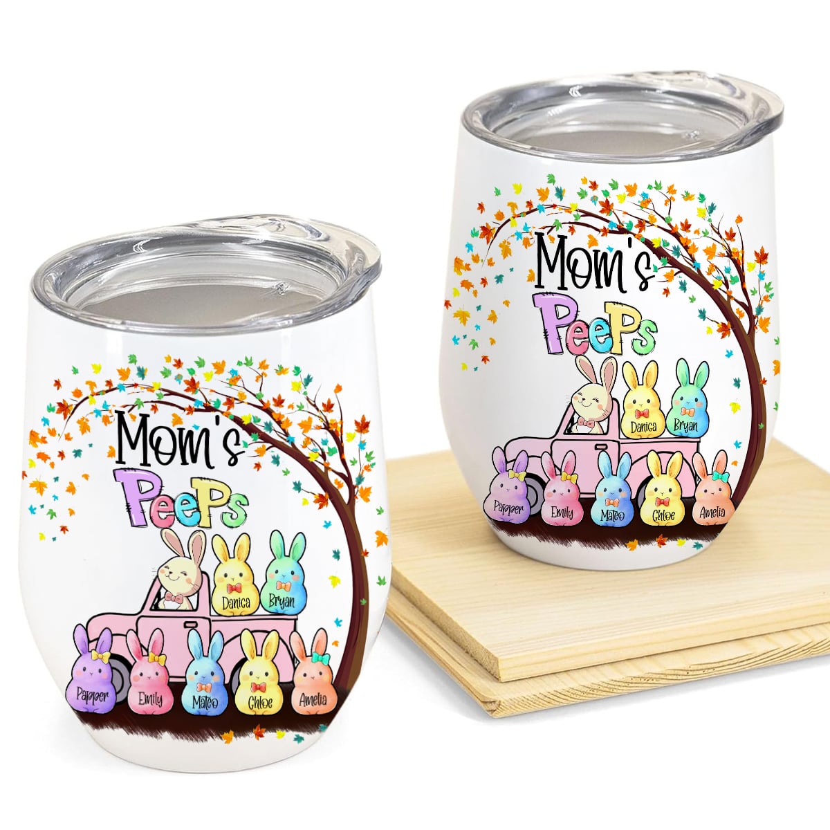 Mother's Day Or Easter Day Gift Idea Personalized Tumbler Gift For Mom And Grandma