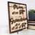 Mothers Day Gift For Mom And Grandma Personalized Mama Bear Wood Sign With Kids Name 2-Layered Wooden