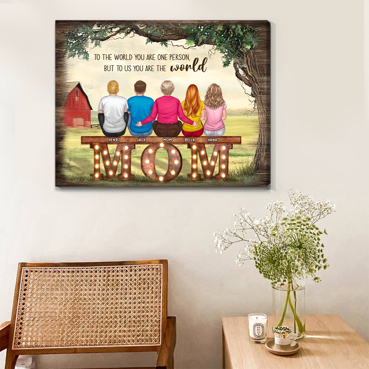Personalized Gift Idea For Mom Best Mother's Day Canvas Print