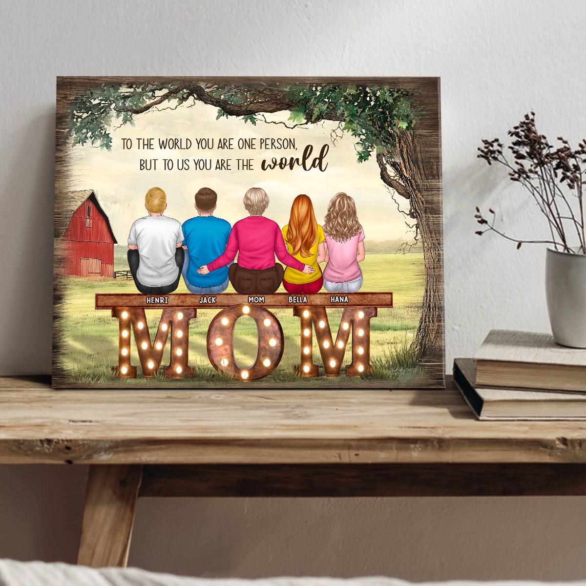 Personalized Gift Idea For Mom Best Mother's Day Canvas Print
