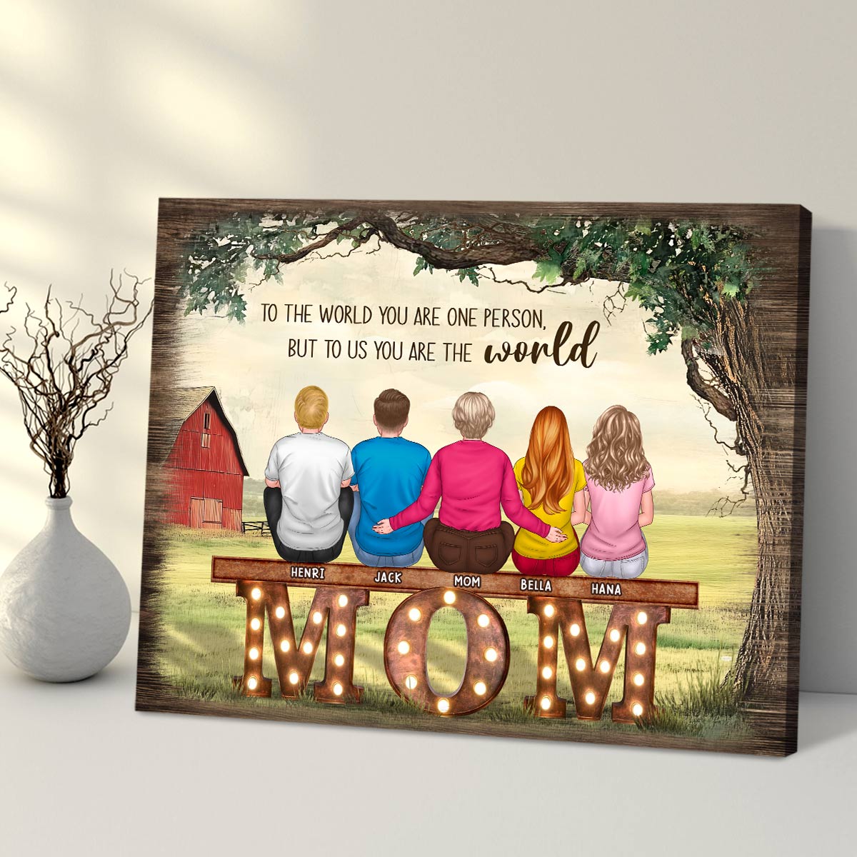 Personalized Gift Idea For Mom Best Mother's Day Canvas Print