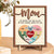 Personalized Mom Puzzle Sign With Kids Name 2-Layered Wooden Mothers Day Gift Idea