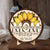 Personalized Mother's Day 2-Layer Wood Plaque To The World Sunflower Gift For Mom 