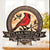 Remembrance 2-Layer Wooden Plaque Personalized Cardinal Memorial Sign
