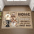 Home is Where the Dog Decides Who Gets the First Hug - Dog Personalized Custom Home Decor Decorative Mat - House Warming Gift For Pet Owners, Pet Lovers