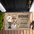 Home is Where the Dog Decides Who Gets the First Hug - Dog Personalized Custom Home Decor Decorative Mat - House Warming Gift For Pet Owners, Pet Lovers
