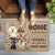 Home is Where the Dog Decides Who Gets the First Hug - Dog Personalized Custom Home Decor Decorative Mat - House Warming Gift For Pet Owners, Pet Lovers
